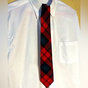 Tartan 100% Wool Tie made in Scotland by Ingles Buchan.  Scottish Top Quality.